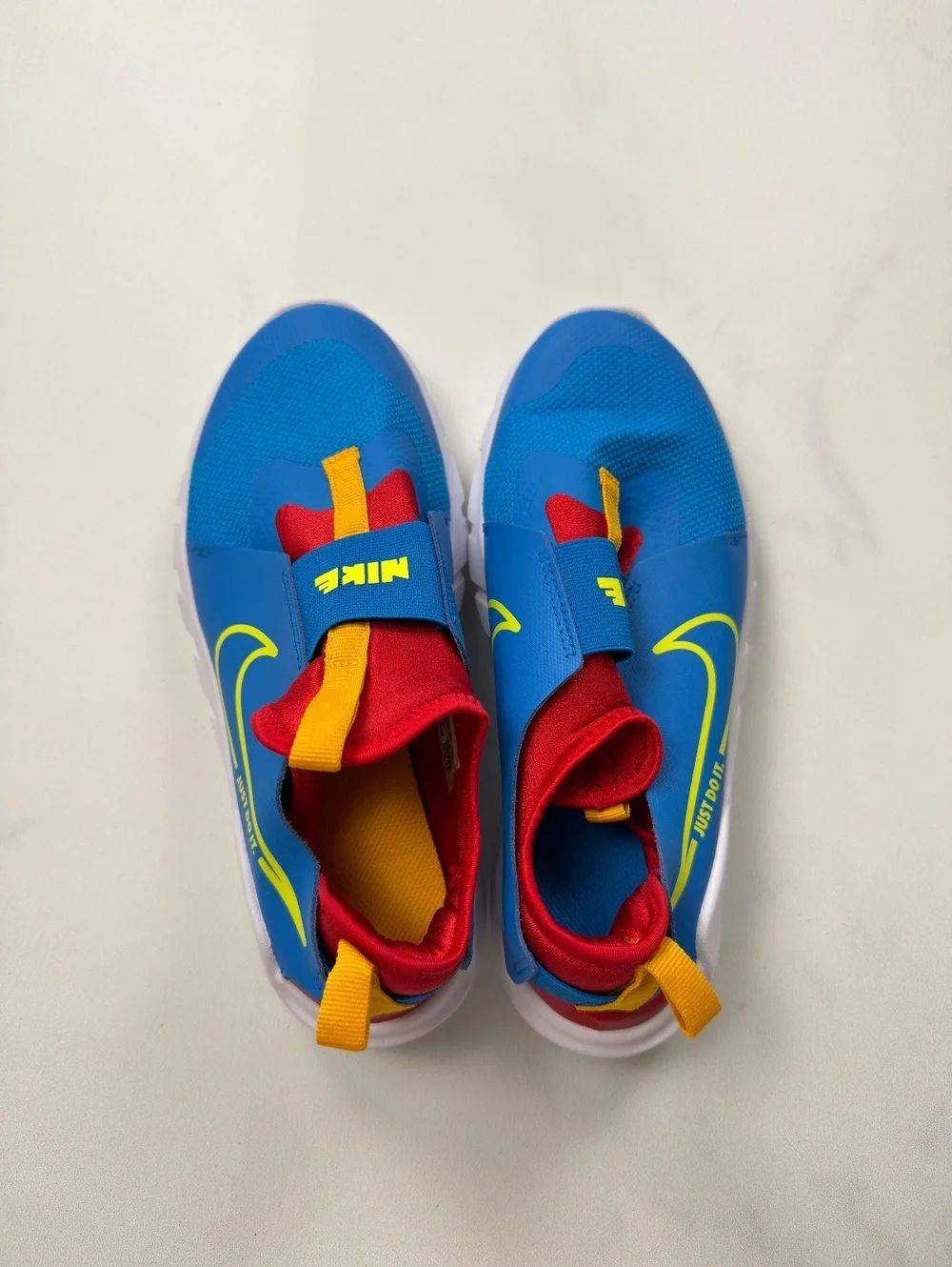 Nike Nike Flex Runner 2  Slip-On Sneakers Blue Red Yellow - Boys 6Y